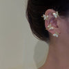 1 Piece Shiny Butterfly Alloy Plating Rhinestones Women's Ear Clips