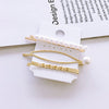 Fashion Geometric Alloy Plating Artificial Pearls Hair Clip 1 Set