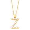 Simple Style Letter Copper Gold Plated Artificial Pearls Pendant Necklace 1 Piece