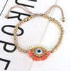 Ins Style Devil's Eye Glass Pearl Plating Women's Bracelets 1 Piece