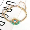 Ins Style Devil's Eye Glass Pearl Plating Women's Bracelets 1 Piece