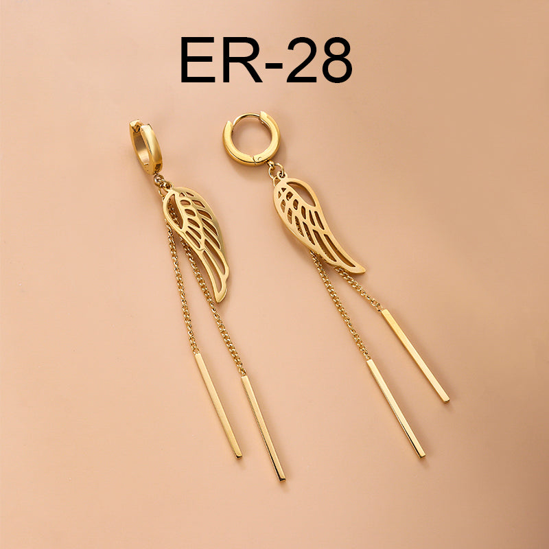 Fashion Eye Stainless Steel Plating Earrings 1 Pair