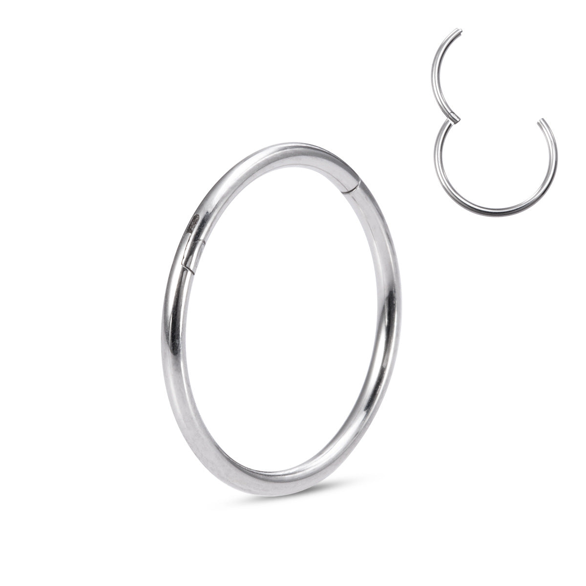 Simple Style Round Stainless Steel Plating Nose Ring