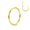 Simple Style Round Stainless Steel Plating Nose Ring