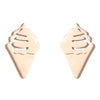 Fashion Geometric Stainless Steel Plating Ear Studs 1 Pair