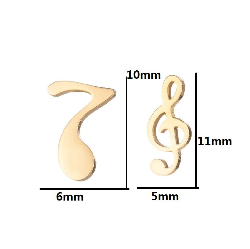 Fashion Geometric Stainless Steel Plating Ear Studs 1 Pair