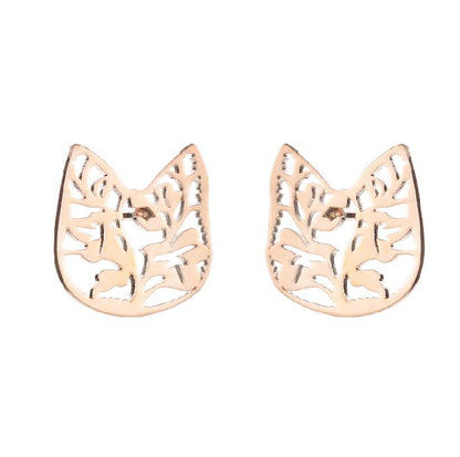 Fashion Geometric Stainless Steel Plating Ear Studs 1 Pair