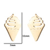 Fashion Geometric Stainless Steel Plating Ear Studs 1 Pair