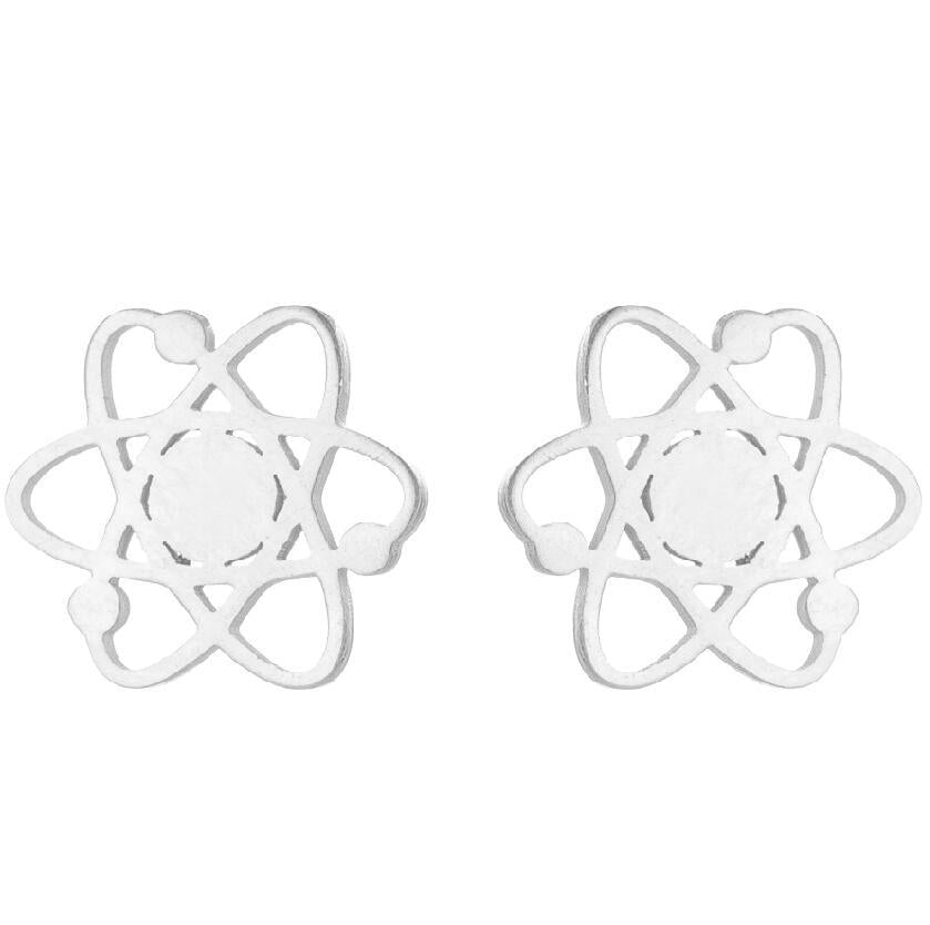 Fashion Geometric Stainless Steel Plating Ear Studs 1 Pair