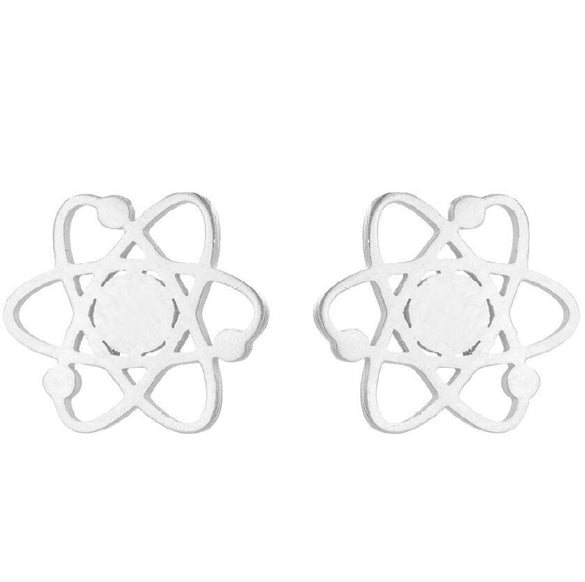 Fashion Geometric Stainless Steel Plating Ear Studs 1 Pair