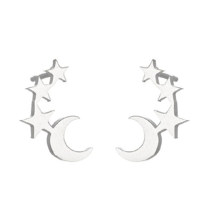 Fashion Geometric Stainless Steel Plating Ear Studs 1 Pair