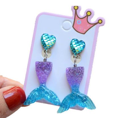 Fashion Mermaid Shell Resin 1 Pair