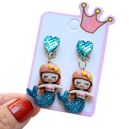 Fashion Mermaid Shell Resin 1 Pair