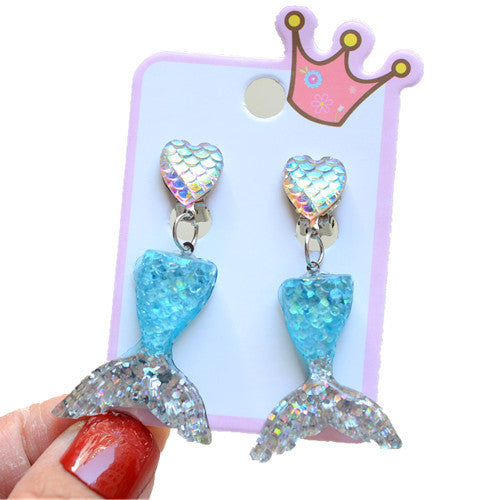 Fashion Mermaid Shell Resin 1 Pair