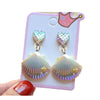 Fashion Mermaid Shell Resin 1 Pair