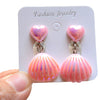 Fashion Mermaid Shell Resin 1 Pair