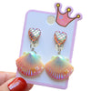 Fashion Mermaid Shell Resin 1 Pair