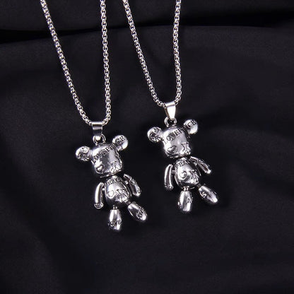 Hip-hop Bear Alloy Men's Pendant Necklace 1 Piece