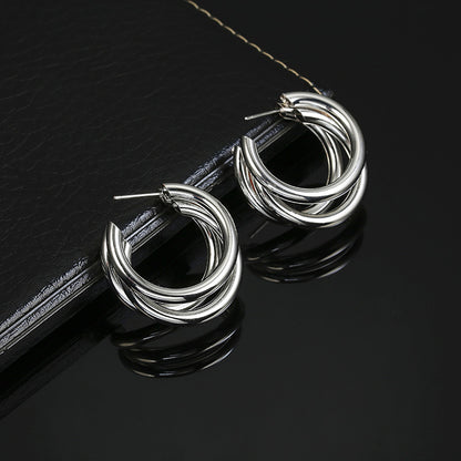 1 Pair Classic Style Geometric Plating Alloy Earrings