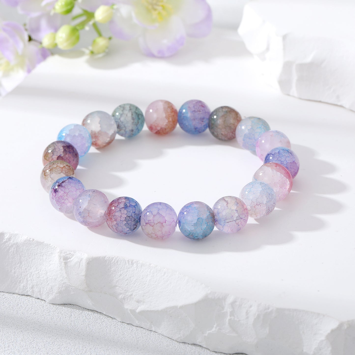 Fashion Geometric Beaded Resin Bracelets 1 Piece