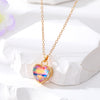 Fashion Heart Shape Alloy Inlay Artificial Crystal Women's Pendant Necklace 1 Piece