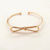 Fashion Heart Shape Bow Knot Metal Women's Bangle 1 Piece