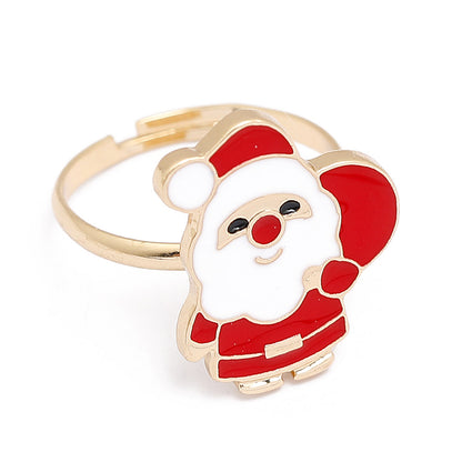 Cute Cartoon Alloy Enamel Unisex Open Ring