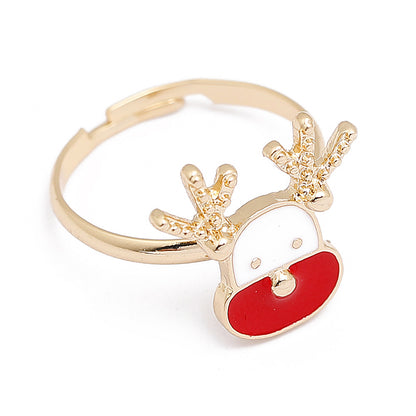 Cute Cartoon Alloy Enamel Unisex Open Ring