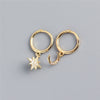 1 Pair Simple Style Geometric Plating Copper Drop Earrings