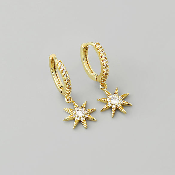 1 Pair Simple Style Geometric Plating Copper Drop Earrings