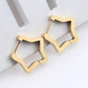 1 Piece Simple Style Geometric Plating Stainless Steel Earrings