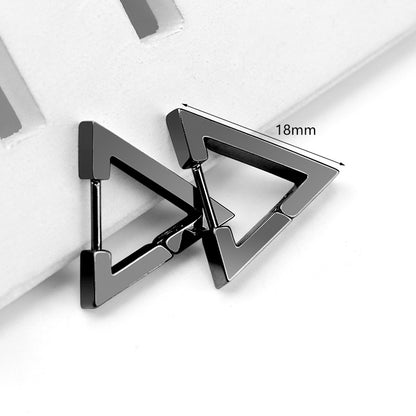 1 Piece Simple Style Geometric Plating Stainless Steel Earrings