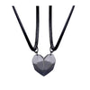 Fashion Heart Shape Alloy Plating Couple Pendant Necklace 2 Pieces