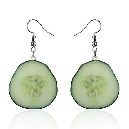 1 Pair Fashion Fruit Arylic Women's Drop Earrings