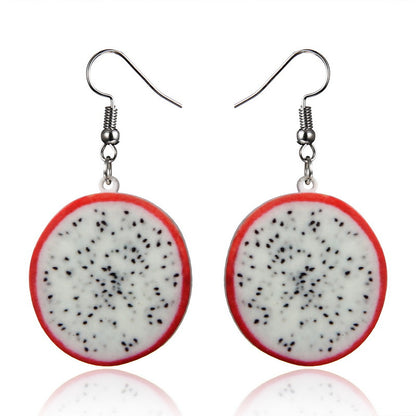 1 Pair Fashion Fruit Arylic Women's Drop Earrings