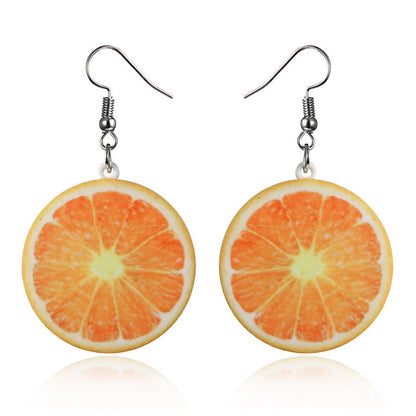 1 Pair Fashion Fruit Arylic Women's Drop Earrings