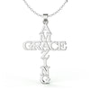 Simple Style Cross Letter Stainless Steel Plating Pendant Necklace 1 Piece