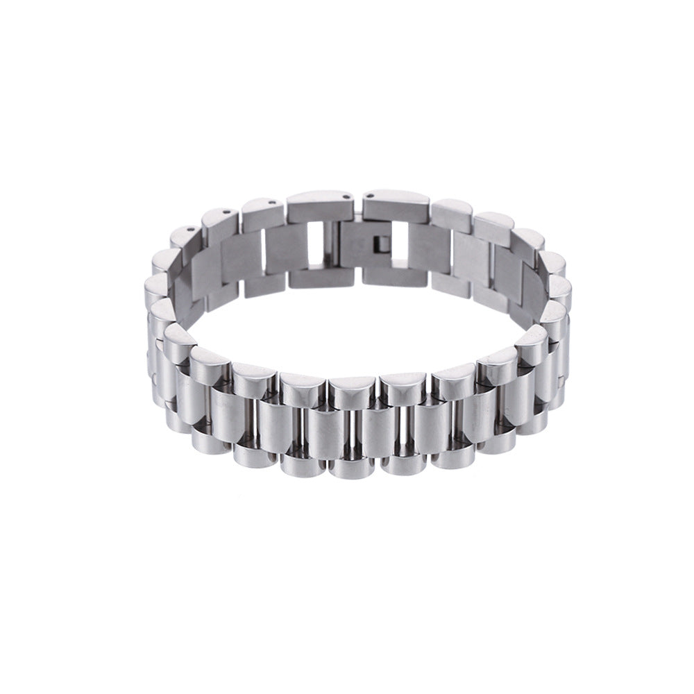 Fashion Geometric Stainless Steel Plating Bracelets