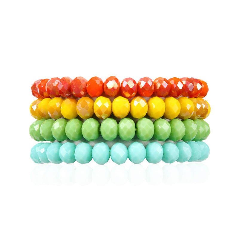 Fashion Solid Color Crystal Wholesale Bracelets