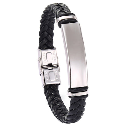 Fashion Twist Pu Leather Men's Bracelets