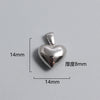 1 Piece Titanium Steel Portrait Cross Heart Shape Polished Pendant