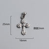 1 Piece Titanium Steel Portrait Cross Heart Shape Polished Pendant