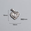 1 Piece Titanium Steel Portrait Cross Heart Shape Polished Pendant