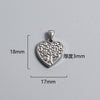 1 Piece Titanium Steel Portrait Cross Heart Shape Polished Pendant