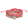 Ethnic Style Devil's Eye Beaded Alloy Inlay Rhinestones Women's Bracelets