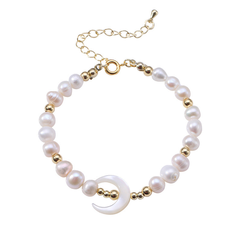 Fashion Moon Pearl Handmade Bracelets 1 Piece