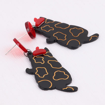 Fashion Cat Elephant Arylic Women's Drop Earrings 1 Pair