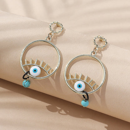 Fashion Devil's Eye Palm Alloy Hollow Out Women's Ear Hook 1 Pair