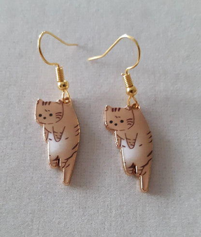 Fashion Cat Alloy Women's Drop Earrings 1 Pair