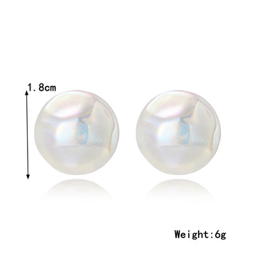 Wholesale Jewelry 1 Pair Cute Star Heart Shape Rhombus Imitation Pearl Ear Studs